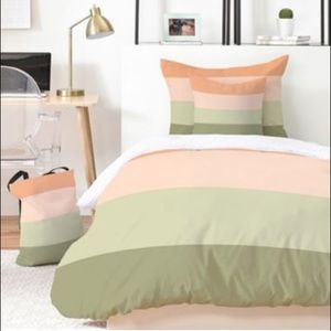 Shannon Clark Spring Stripes King Duvet Cover Set